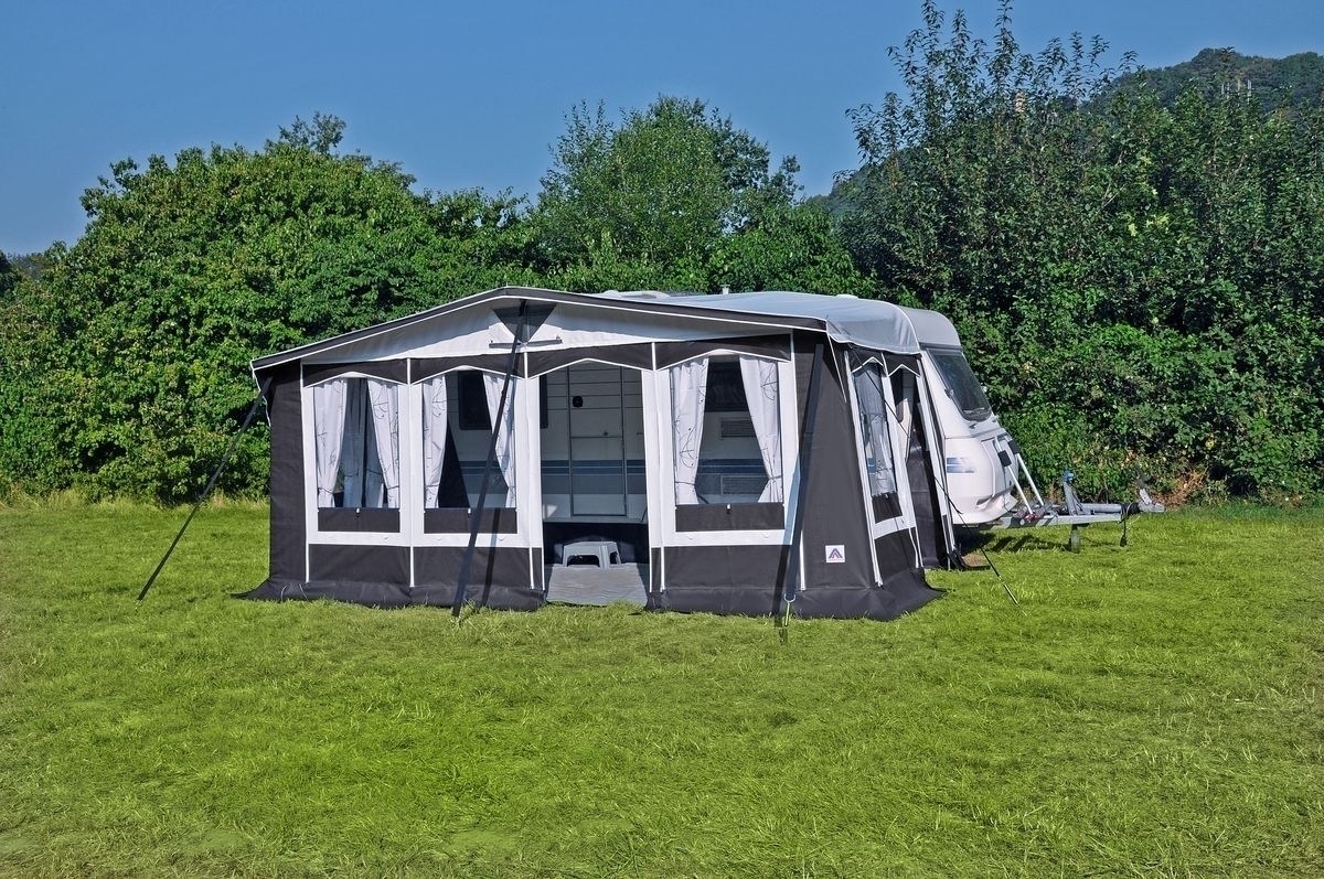 Dauerstandzelt Grönland Plus Gr. 13  Uml. 1121-1155 cm Tiefe 280 cm