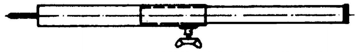 Aufstellstange 22mm Stahl, Länge 125-205 cm