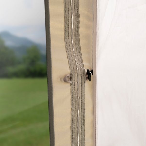 Vorderwand Kari Fenster mit Sichtschutz