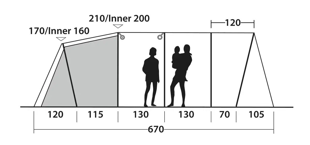 6 Personen Tunnelzelt Edmonds 6 TC