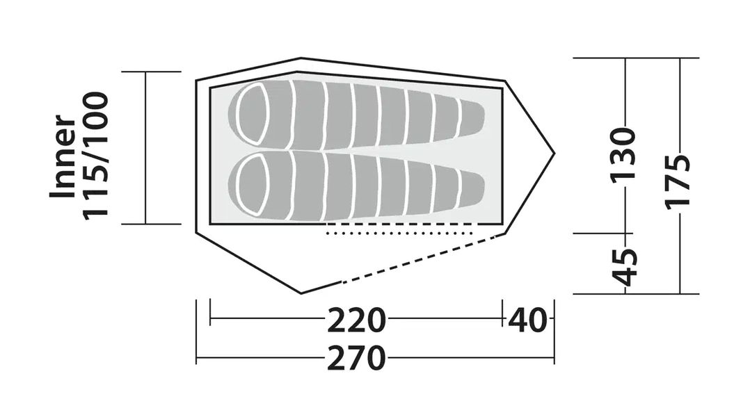 2 Personen Tunnelzelt Cress 2 Pro 2 Personen Tunnelzelt Cress 2 Pro