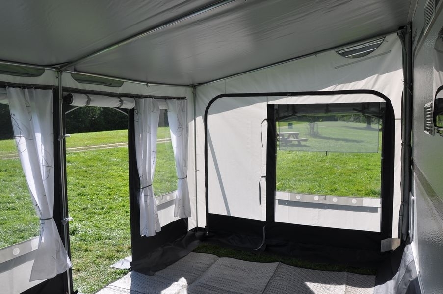Dauerstand Teilzelt Friesland Einzug links Kundenumtausch