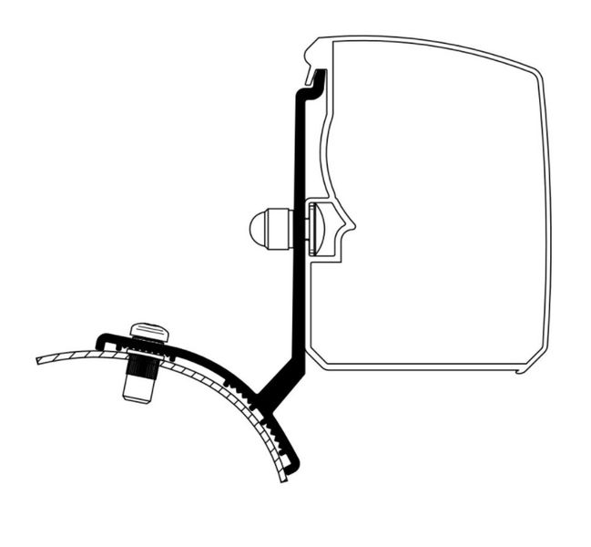 Adapter Renault Trafic/Opel Vivaro/Fiat Talento/Nissan NV300 für Thule 3200