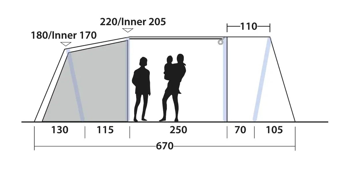 6 Personen Tunnelzelt Sacramento 6 Air 6 Personen Tunnelzelt Sacramento 6 Air