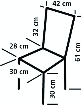 Kinderstuhl Xavier orange