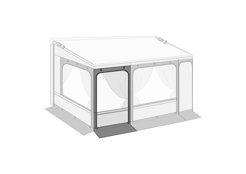 Frontwanderweiterung für Privacy Room 150 cm