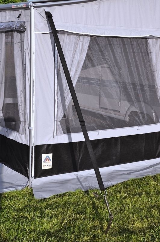Hahn Markisenzelt Malta für Omnistor 6er Serie, Länge 300 cm Höhe 1: 225 - 255 cm