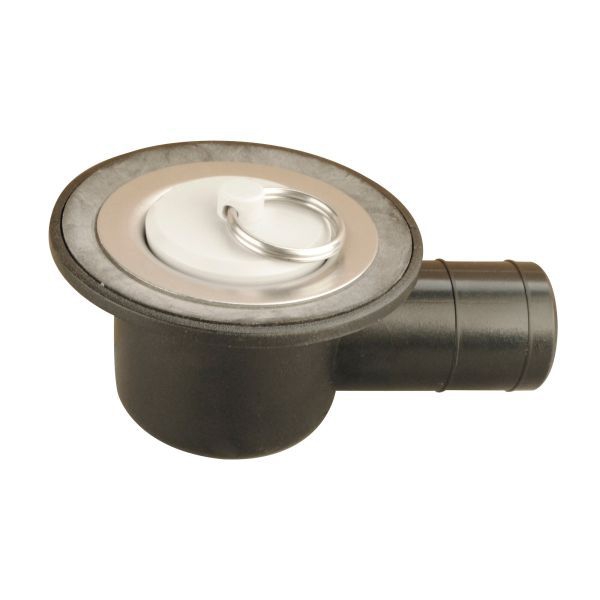 Siphon gewinkelt 33 mm mit Edelstahlsieb