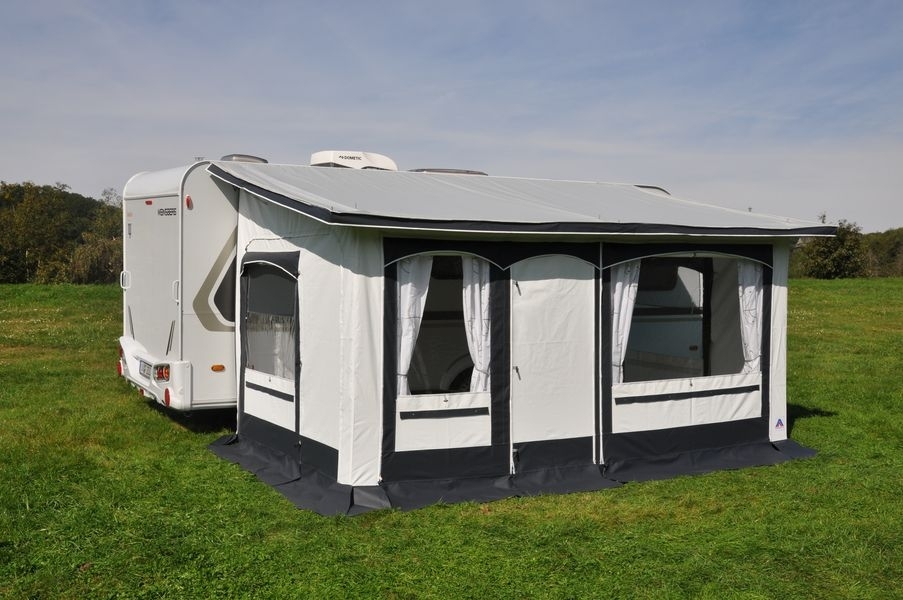 Dauerstand Teilzelt Friesland 300x240cm Einzug links