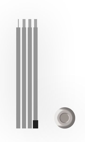 Stahl Aufstellstange