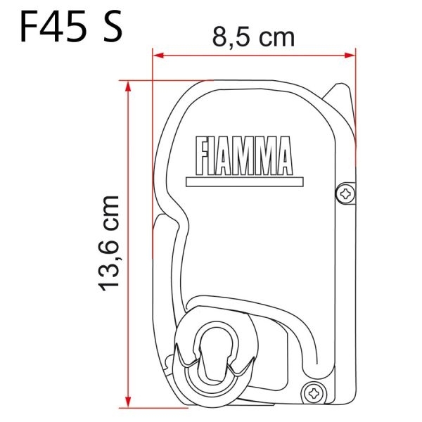 Wandmarkise F45 S, 4,5 x 2 m, Royal Grey, PW II.Wahl