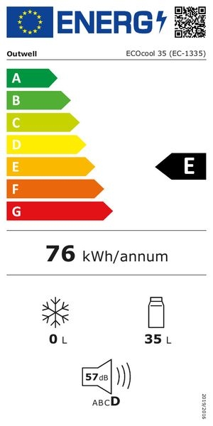 ECOcool Kühlbox Slate Grey, 35 Liter