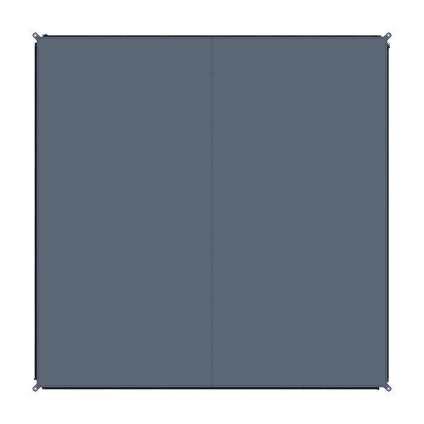 Teppich „Zip Carpet" 250 x 250 cm dunkelgrau