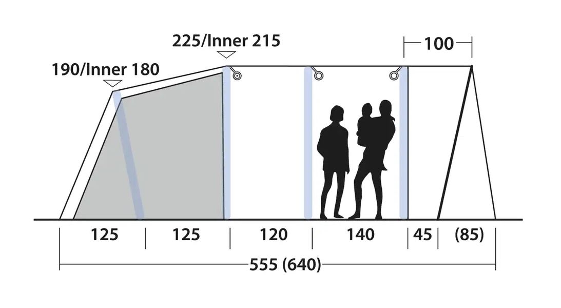5 Personen Tunnelzelt Florida 5 Air
