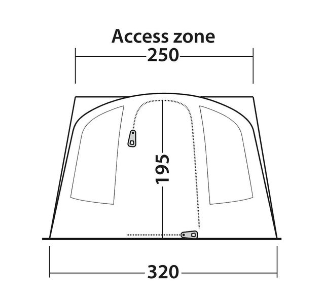 Busvorzelt Fresno Ausstellungsstück