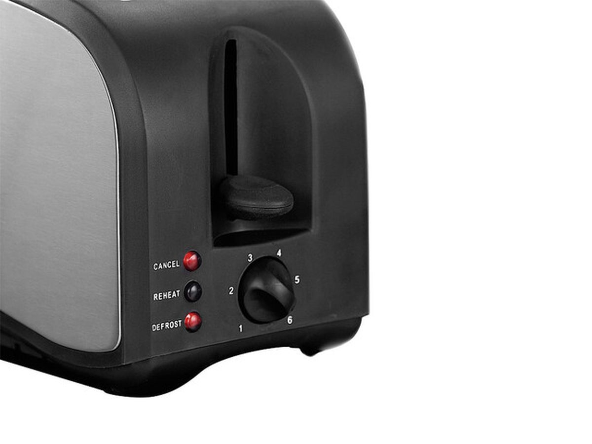 Edelstahl Toaster mit 2 Toastkammern