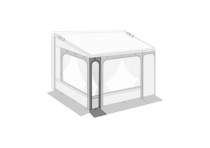 Frontwanderweiterung für Privacy Room 50 cm