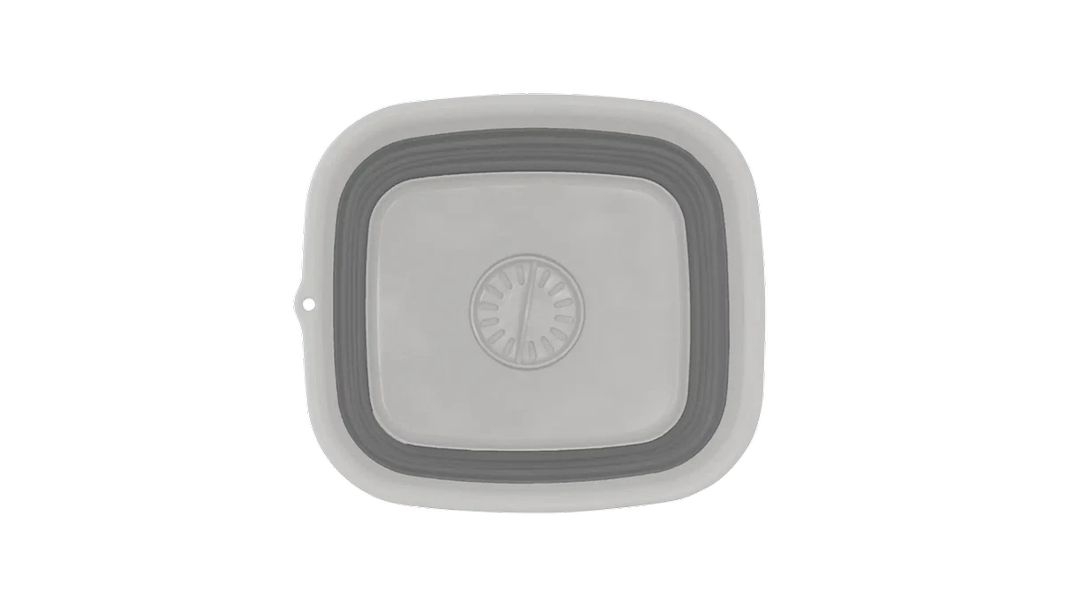 Collaps Waschschüssel mit Ablassstopfen Grey Mist