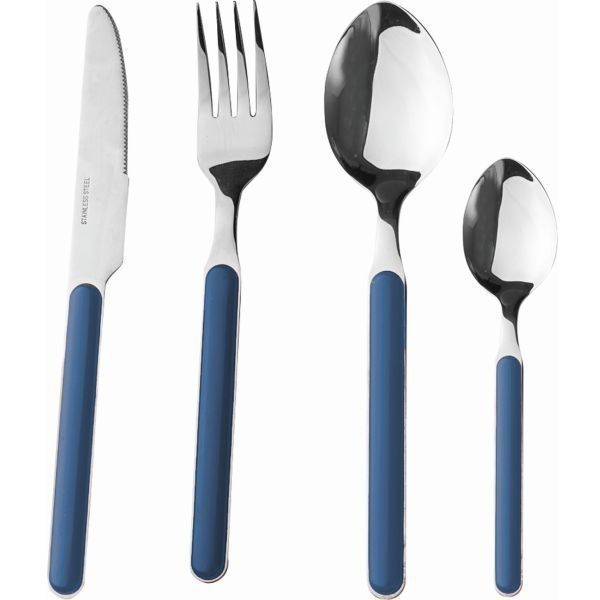 16-teiliges Besteck-Set Delice blau