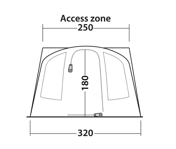 Busvorzelt San Diego Ausstellungsstück