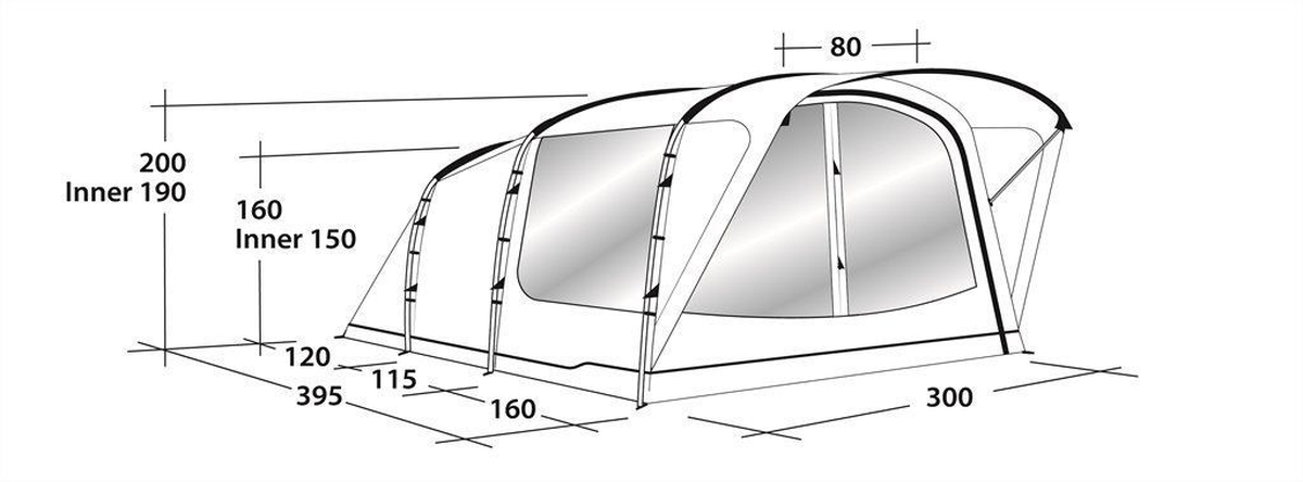 5 Personen Tunnelzelt Franklin 5