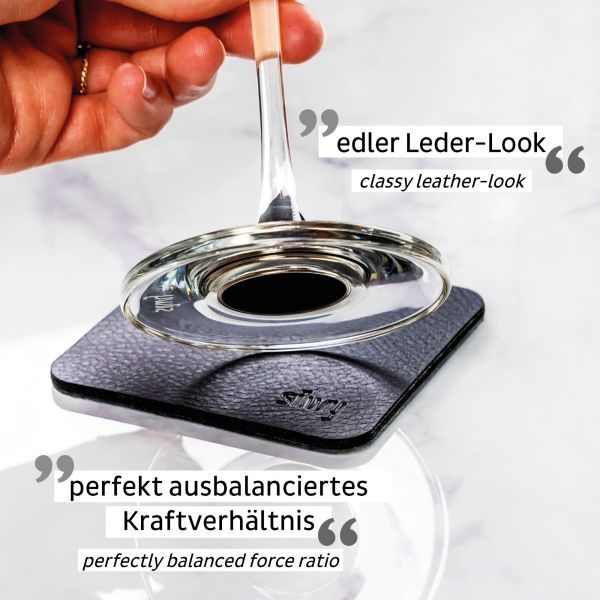 Magnet-Kristallgläser Wein, 2er-Set (klar)