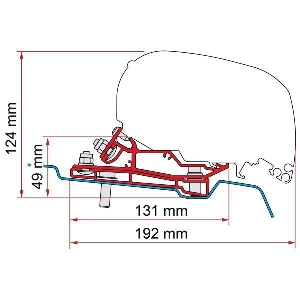 Adapter Ford Transit L3 H3 für F80