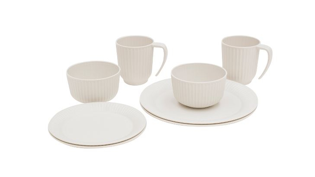 Delish Geschirrr-Set 2 Personen Sandstone