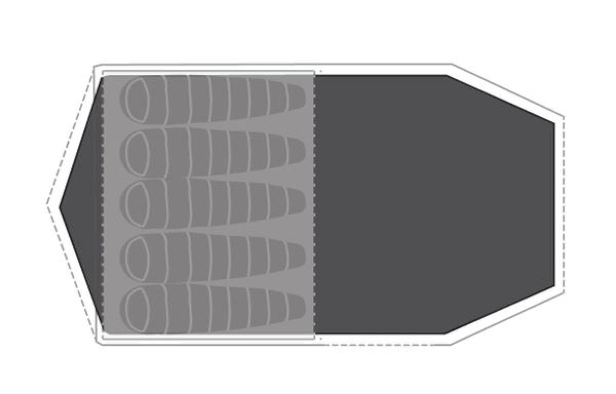 Unterlage für Zelt Paso Flex 5