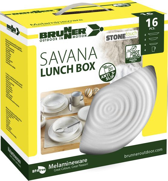 Geschirrset Lunch Box Savana 16 tlg.