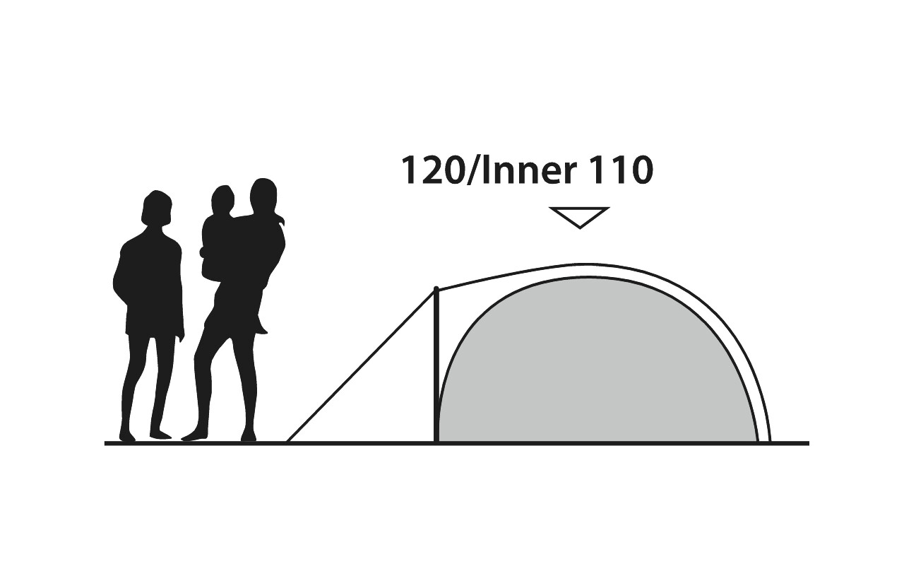 2 Personen Tunnelzelt Cloud 2