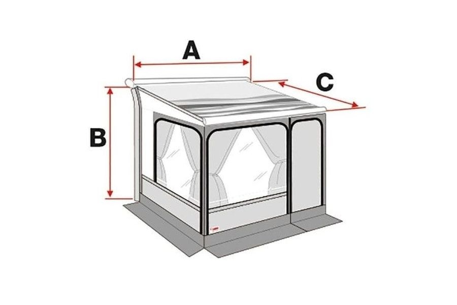 Markisenzelt Privacy Room F80 Auszug 300 cm XXL