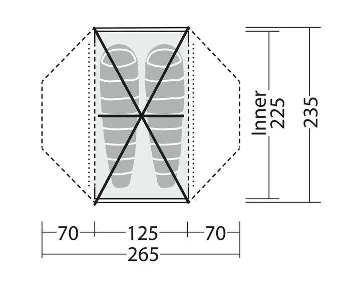 2 Personen Kuppelzelt Lodge 2 Exp