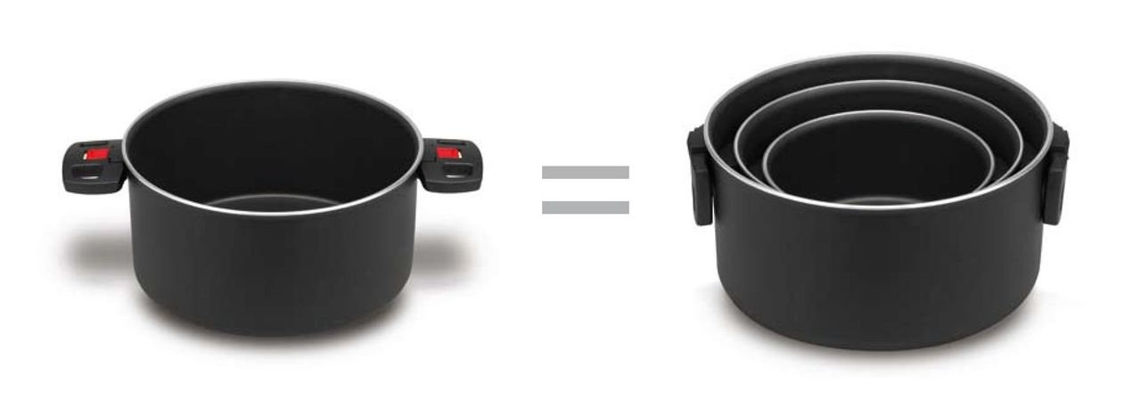 BALLARINI Click & Cook Kochserie Topf S Größe: 20 cm