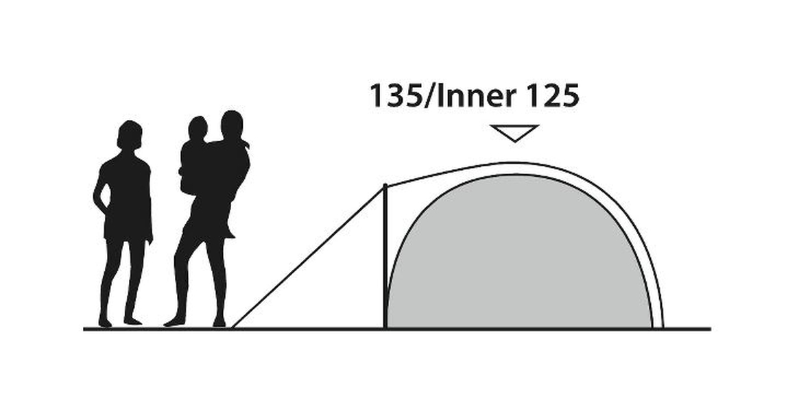 4 Personen Tunnelzelt Cloud 4