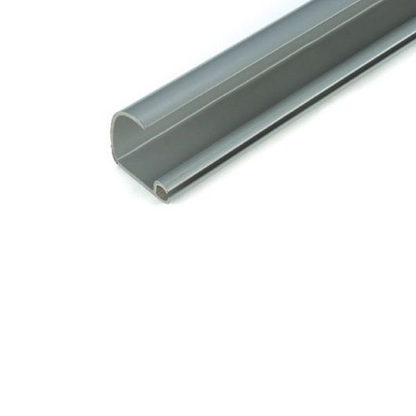 Vorzeltregenrinne PVC, 300 cm Grau