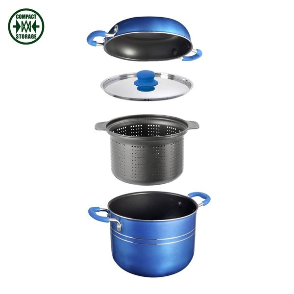 Alu-Kochtopfset Skipper 4+1 Ø 22 cm