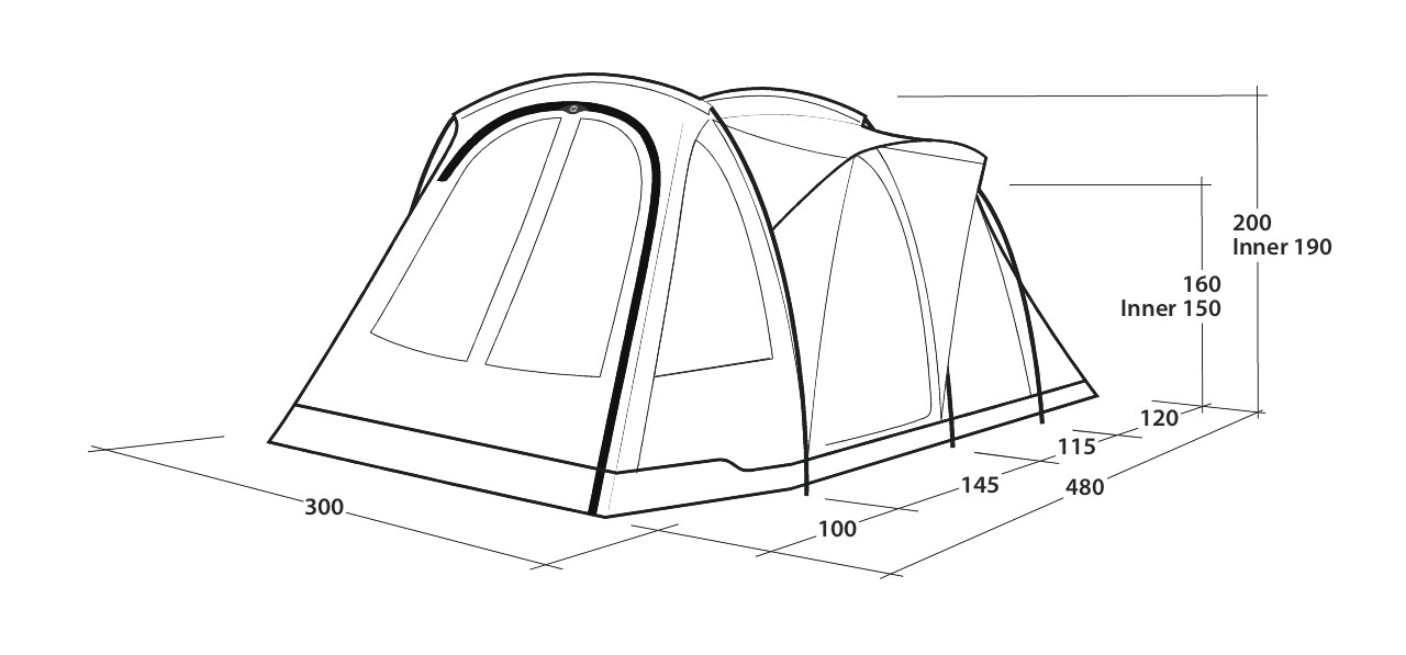 5 Personen Tunnelzelt Blackwood 5 Ausstellungsstück