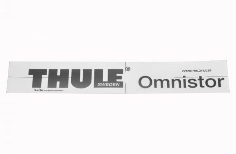 Aufkleber, schwarz für Markisen Omnistor