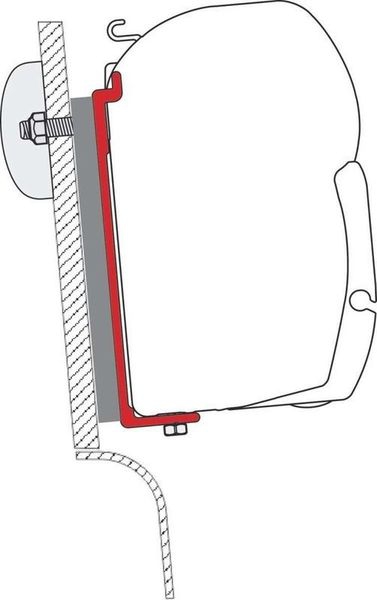 Kit Adapter Westfalia (High Roof H2) Markisenadapter F45S/L/Zip