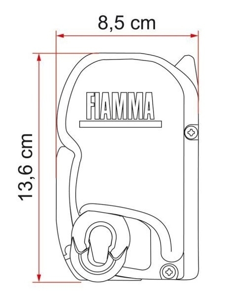 Fiamma Markise F 45 S, Länge 350 cm, Fb. Royal Blue, PW