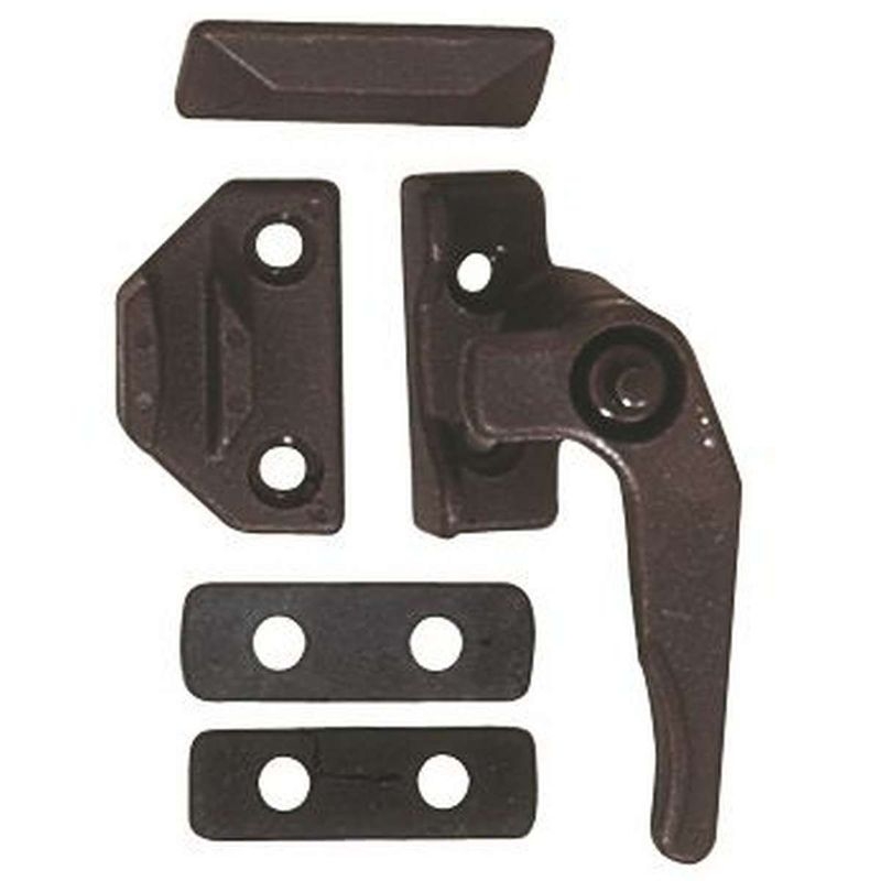 Fensterverschluss 4 tlg., 20 mm schwarz mit Sicherung