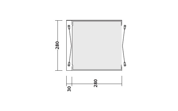 Busvorzelt Fairfields Ausstellungsstück