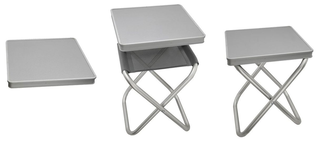 Tischplatte für Hocker grau