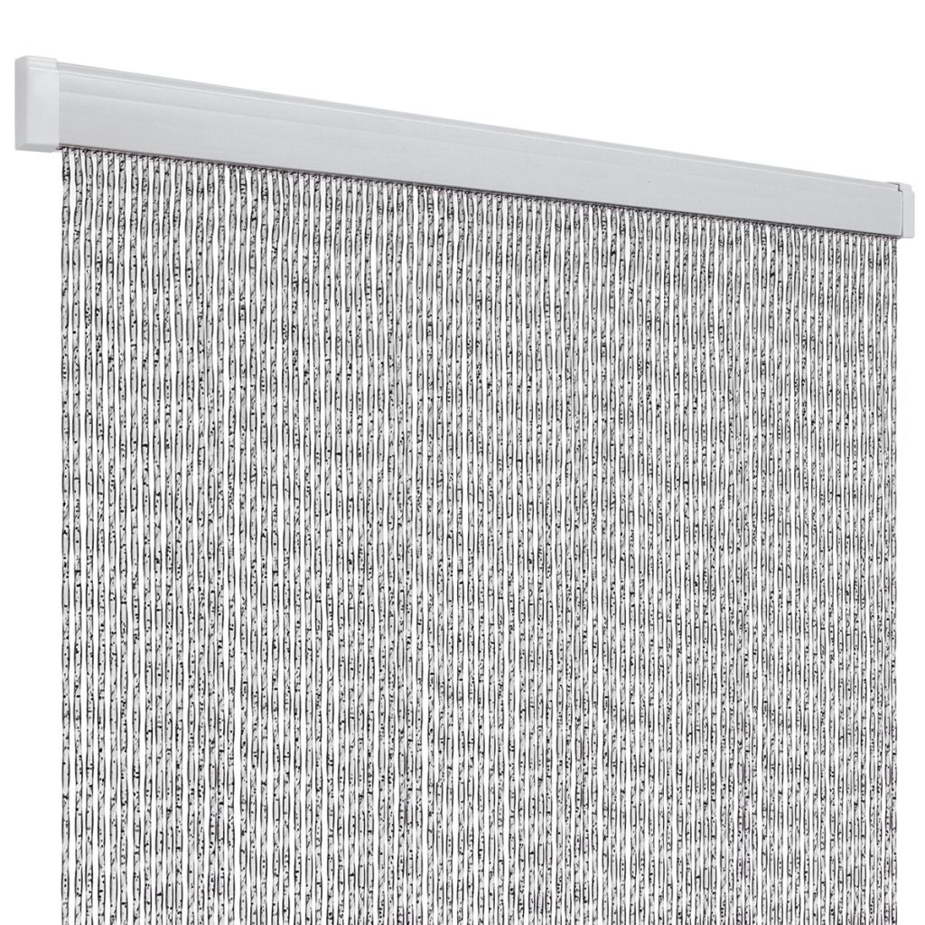 Türvorhang Tender 100 x 220 cm, weiß/silber