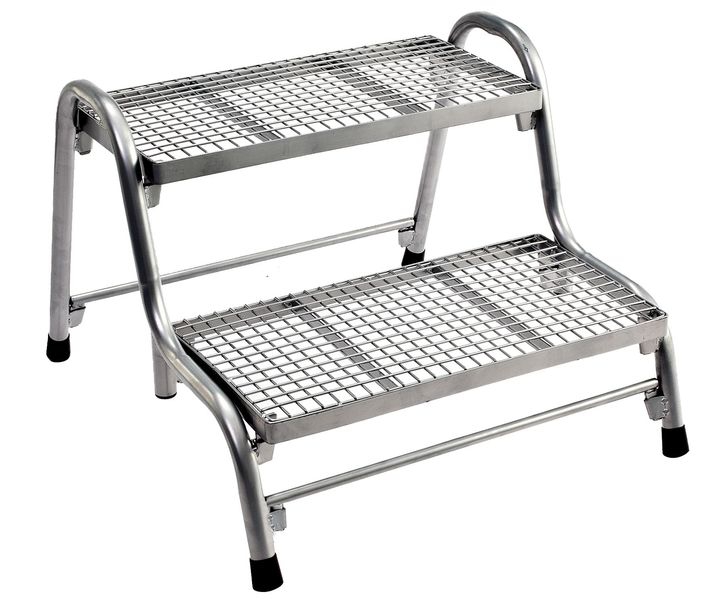 Metall Doppeltrittstufe Prima belastbar bis 150 kg