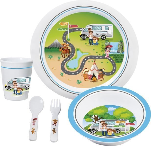 Kinder Geschirr-Set Time to travel 3+