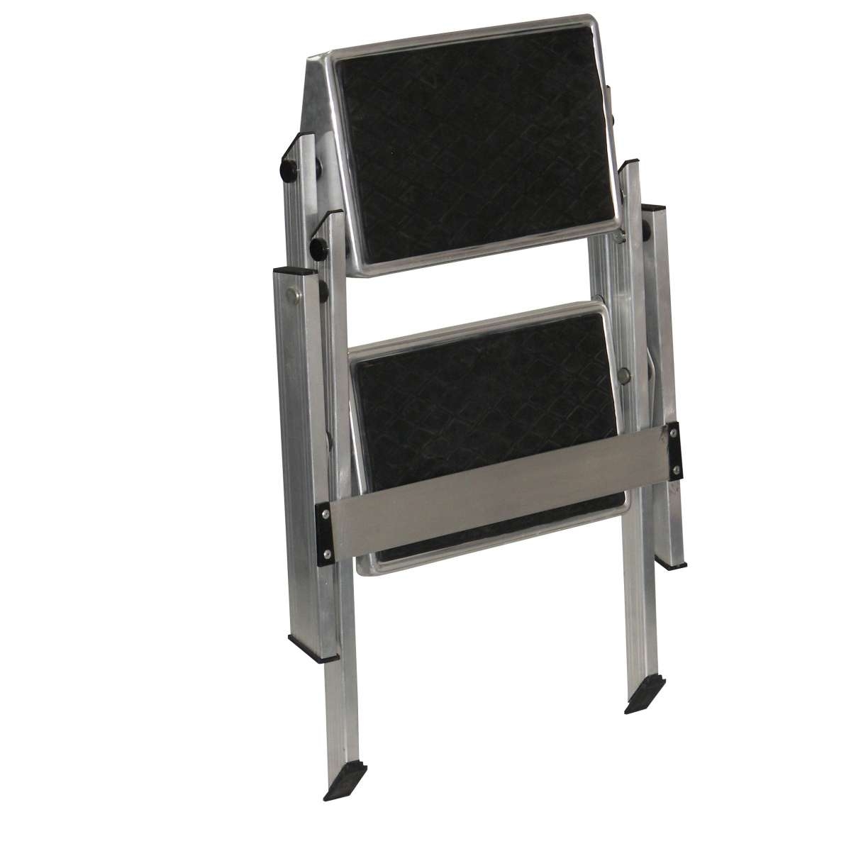 Aluminium Doppeltrittstufe faltbar 55 x 49,5 x 38 cm