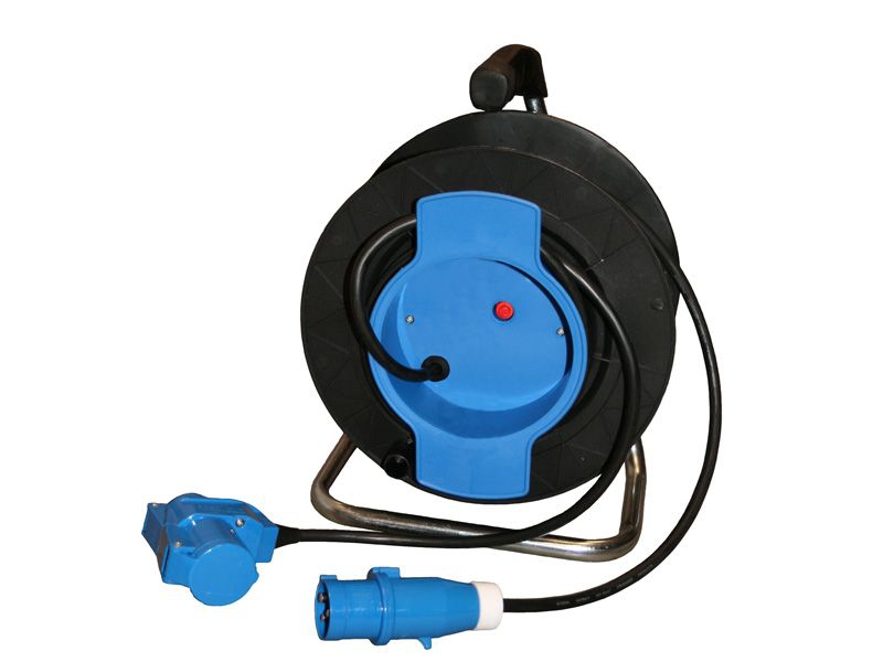 Kabeltrommel 20m 3x1.5² CEE-Stecker + CEE-Winkelkupplung -TÜV Rheinland zertifiziert-