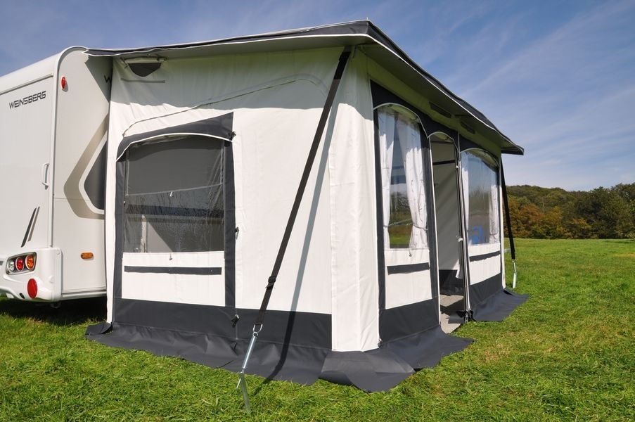 Dauerstand Teilzelt Friesland 300x240cm Einzug links